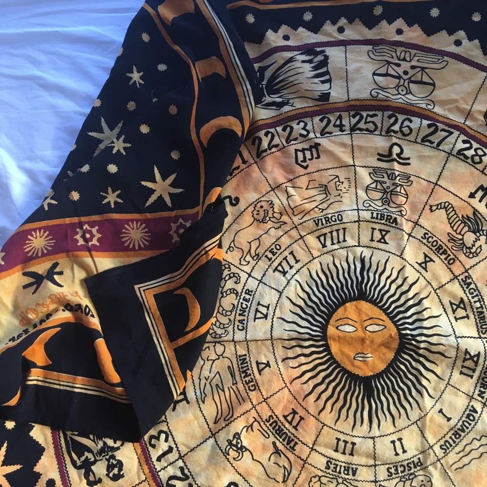 Astrology Wheel Zodiac Tapestry